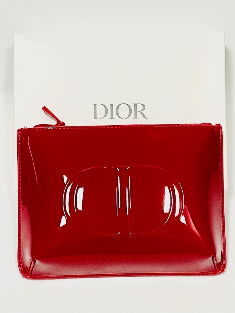 Dior Red Cosmetic Pouch - Brand New
